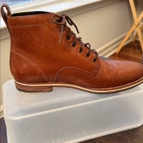 Helm The Zind Teak Men Classic Cognac Leather Chukka Boot 11.5 Comfort footwear main image 14